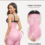 Lover-Beauty Fajas Colombianas Shapewear for Women Tummy Control Postpartum Body Shaper Butt Lifting Bodysuit Pink XX-Large