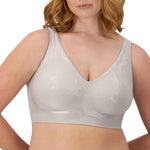 Bali womens Comfort Revolution Comfortflex Fit Wireless 'Df3484 Bra, Crystal Grey Aztec, Medium US