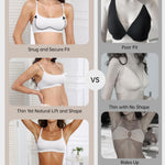 OEAK Womens Comfortable Bras No Underwire Cami Bra Seamless Unlined Bralettes Scoop Neck Unpadded Everyday Sports Tshirt Bra White,XS