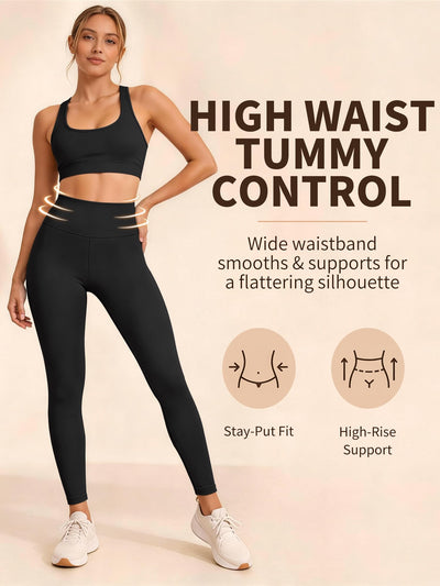 Laite Hebe Leggings for Women - High Waisted Full Length Buttery Soft Yoga Pants for Workout Athletic Daily
