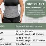 Abdominal Binder Post Surgery - Postpartum Belly Band Wrap | Post C Section Belly Binder Recovery Belt | Stomach Compression Hernia Belt For Men or Women After Pregnancy, Hysterectomy (Small/Medium)