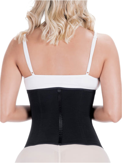 Sonryse 023ZL Fajas Colombianas Reductoras y Moldeadoras Open Bust Tummy Control Compression Waist Cincher Shaper for Women Black Large