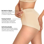 Shymay Postpartum Compression Underwear Tummy Control Panties with Adjustable Belly Wrap C Section Shapewear Girdle for Women (Beige, Small)