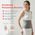 Mamaway SSnugFit Postpartum Belly Band – Ultra-Breathable, Contoured C-section Belly Binder, Postnatal Girdle for Abdominal Support & Back Pain Relief, Made with Soft, Skin-Friendly Fabric