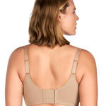 HSIA Minimizer Bras for Women Plus Size, Full Coverage Coolcomfort T Shirt Unlined Bra with Underwire for Heavy Breast, Taupe 38DDD
