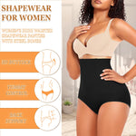 Werena Tummy Control Shapewear Panties For Women Seamless High Waist Shaping Body Shaper Girdle Underwear (#1 Black,Large)