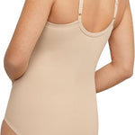 Bali Women's Firm-Control Shapewear, All-In-One Body Shaper with Built-In Underwire Minimizer Bra