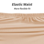 MANCYFIT Half Slips for Women Underskirt Dress Extender Lace Trim Knee Length Midi Skirt 19-26" Length (Light, Large)