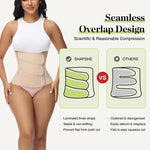 SHAPSHE Waist Trainer for Women Postpartum Recovery Wrap Girdles Cincher Corset Shapewear Belly Band Tan M