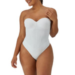 Maidenform Women's Tummy Shaping Thong Bodysuit, Multiway Thong Shaper, Firm Control