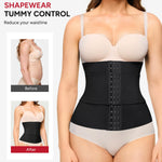 Nebility Waist Trainer for Women Corset Shapewear Tummy Control Segmented Waist Cincher Postpartum Faja Body Shaper with Adjustable Strap(Black,XX-Large)