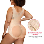 Nebility Plus Size Shapewear Bodysuit for Women Tummy Control Body Shaper Seamless Faja Colombian Waist Trainer Girdle(Beige Plus Size,0X)