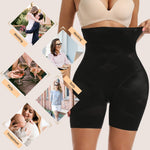 SHAPERIN High Waisted Shaper Panty for Women, Tummy Control Panty Belly Slimming Body Shaperwear Underwear Thigh Trimmer Black M