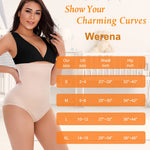 Werena Tummy Control Shapewear Panties for Women High Waisted Body Shaper Slimming Shapewear Underwear Girdle Panty(Beige-seamless#2,Small)