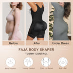 SHAPERX Fajas Colombianas Shapewear for Women Tummy Control Body Shaper Postpartum Hip Enhancer with Zipper and Hooks,SZ7307-Black-M