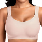 Wireless Jelly Seamless Bras for Women No Underwire Tshirt Full Coverage Padded Bra Comfortable Everyday Bralettes