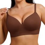 FeelinGirl Wireless Supportive Bra for Women, Seamless Comfort Bralettes No Underwire Full Coverage Everyday Bras