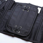 SHAPERX Women Short Torso Curvy Waist Heavy Duty Double Steel Boned Underbust Waist Trainer Corsets,SZ70930-Black-M
