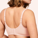 HSIA Minimizer Bras for Women Plus Size, Full Coverage Coolcomfort T Shirt Unlined Bra with Underwire for Heavy Breast, Blush Pink 38DDD