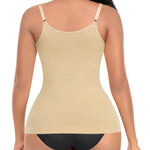 Shapewear Tank Tops for Women Tummy Control Cami Shaper Compression Shaping Undershirt Tops(2#Beige-no pads,3X-Large)