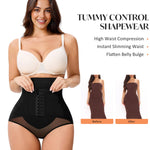 CYDREAM Shapewear Tummy Control Underwear for Women Faja Body Shaper Postpartum High Waisted Slimming Butt Panties Seamless Black