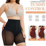 CYDREAM Shapewear Shorts for Women Tummy Control Panties High Waist Butt Lifting Body Shaper Underwear Thigh Slimmer Hook Black