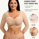FeelinGirl Arm Shaper for Women Arm Compression Sleeves Post Surgical Slimming Sleeves Breast Lifter Khaki L