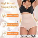 Werena Tummy Control Shapewear Panties for Women High Waisted Body Shaper Slimming Shapewear Underwear Girdle Panty