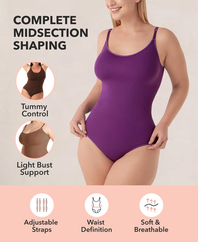 SHAPERMINT Brief & Thong Bodysuit - Tummy Control Seamless Body Shaper, Shapewear for Women Small to Plus Size