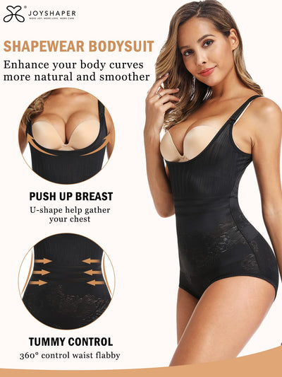 JOYSHAPER Women's Shapewear Bodysuit Tummy Control Seamless Open Bust Bodysuits Body Shaper Body Briefer