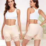 Werena Slip Shorts for Under Dresses Women Anti Chafing Underwear Seamless Boyshorts Panties Lace Under Shorts (#1 Nude,XXX-Large)