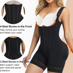 SHAPERX Women's Fajas Colombianas Tummy Control Shapewear Postpartum Butt Lifting Body Shaper with Boned Support