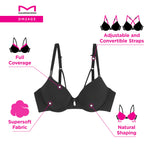 Maidenform Women's Underwire T-Shirt Bra, Everyday Luxe T-Shirt Bra, Full Coverage Bra