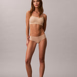 Calvin Klein Invisibles Comfort Seamless Adjustable Skinny Strap Bralette Bra Bare