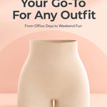 SHAPERMINT High-Waisted Shaper Boyshort - Shaping Underwear for Women - High Compression Tummy Control Shorts for Women Nude