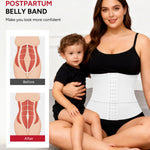 Nebility Waist Trainer for Women Corset Shapewear Tummy Control Segmented Waist Cincher Postpartum Faja Body Shaper with Adjustable Strap(White,X-Large)