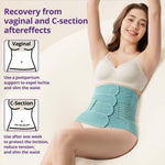 Postpartum Belly Band Wrap – C-Section Recovery Must Haves, Adjustable Tummy Control Binder with Pelvic Belt, Comfortable Support for Natural & Cesarean Sections, Shapewear, Elegant Quilted Design