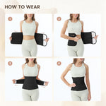 Allaugh Postpartum Belly Band for Women: Abdominal Binder Post Surgery C Section, Soft Fabric Abdominal Wrap for All Day, Comfort Non-Itchy, After Birth Recovery Back Support & Diastasis Recti Repair