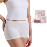 Momcozy 7 Pcs 100% Cotton Postpartum Underwear for Women, Breathable Mid-High Waist Disposable Underwear with Wide Gusset White