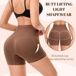 OPIBOO Slip Shorts for Under Dresses Seamless Shaping Boyshorts Panties Tummy Control Underwear Butt Lifting Shapewear for Women 2 Pack L