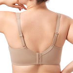 HSIA Bras for Women Minimizer Full Coverage, Plus Size T Shirt Unlined Underwire Smooth Bra, Seamless Cups Joan Ultimate Soft