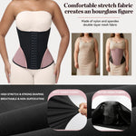 SHAPSHE Waist Trainer for Women Corset Shapewear Tummy Control Cincher Workout Body Shaper with Hooks BLK/X-Large