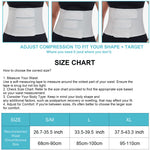 MAMODY Postpartum Belly Band abdominal Binder for Natural Delivery & C-Section, Adjustable Compression Wrap, Abdominal Support Belt (Gray, Large)