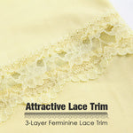 MANCYFIT Half Slips for Women Underskirt Dress Extender Lace Trim Knee Length Midi Skirt 14-25" Length Beige X-Large