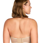 HSIA Strapless Bras for Women, Bella Convertible Minimizer Bra for Large Bust Unlined Underwire Balconette Bras Natural Nude 38D