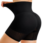 Nebility Butt Lifting Shapewear Control Panties with Butt Pads - Padded Underwear for Women Booty Lifter Shorts Hip Enhancer(Black,L)