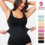 Nebility Womens' Waist Trainer Seamless Round Neck Tummy Control Shapewear Bodysuit