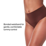 SPANX SPANXsupersmooth Undie-tectable Thong - Comfortable Core Control - Invisible Shapewear - Women No Show Thong Underwear - Hickory - Medium
