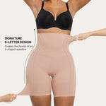 SHAPELLX Shapewear Tummy Control Short for Women Seamless High Waisted Body Shaper (Sand, L)