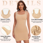 JOYSHAPER Slip Dress Shapewear for Under Dress Women Seamless Full Slip Tummy Control Body Shaper Bodycon